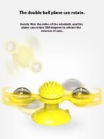 Interactive Cat Toy in Blue and Yellow - Image 4