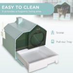Covered Cat Litter Box with Drawer, Deodorizers & Scoop - Image 7