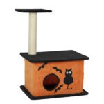 Halloween Cat Tree with Sisal Scratching Post and Plush Condos - Image 2