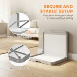 Dog Pee Pad Holder Tray with Non-Slip Base and Clips - Image 3